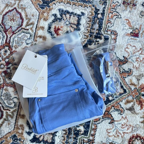 NWT Denim Blue  Peach Bottoms - Picture 2 of 6